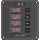 Blue Sea 4320 Circuit Breaker Switch Panel 4 Position - Gray
