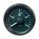 VDO SingleViu 52mm (2-1/16") Turbo Pressure Gauge - 60 PSI - 0-180 Ohm