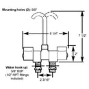 Scandvik Chrome Folding Spout Mixer