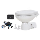 Jabsco Quiet Flush E2 Raw Water Toilet Regular Bowl - 12V - Soft Close Lid