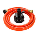 Camco RhinoFlex 10' Clean Out Hose w/Rinser Cap - 5/8" Internal Diameter