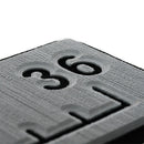 SeaDek 36" Routed Ruler - 6mm - Brushed Texture - Storm Grey/Black