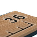 SeaDek 36" Routed Ruler - 6mm - Brushed Texture - Mocha/Black