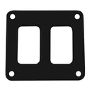 Pacer Switch Panel - 2 Switch & 1 Row - 3" x 2.75" - Black Powder Coated Aluminum