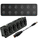Maretron CKM12 Keypad w/CKM to NMEA 2000® Adapter Cable - 0.2M (Horizontal Orientation)