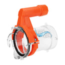 Camco Rhino RV Sewer Hose Extender PRO - 5" Sewer Hose Extension - Torque-Grip Handle w/Built-In LED Flashlight