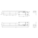 TACO Command Ratchet Hinge - 18-1/2" - 316 Stainless Steel Polished w/Hard Stop