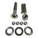 Sea Swivel Replacement Mount Hardware Kit w/5" Main Bolt, Nut, Bearing, & 4-Bolt Package of Mounting Hardware