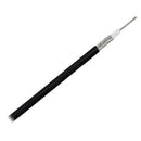 Pacer RG58AU Coax Cable Stranded TV Cond TV Braid - Black Jacket - 200'