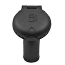Attwood Deck Fill f/Carbon Canister System - Angled Body & Scalloped Black Plastic Cap
