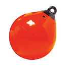 TAYLOR MADE PRODUCTS Tuff End Buoy, Orange (12") – Flexible, Strong, Marine-Grade Vinyl Buoy for 25-40 Foot Boats – Easy-to-use, Trivalve™ Inflates with Standard Ball Pump – 2020108089