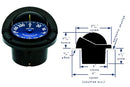 Ritchie Navigation SS-1002W Supersport Flush Mount Compass, White with Blue Dial, 3-3/4-Inch, Model:3003.2278