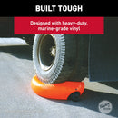 TAYLOR MADE PRODUCTS Tuff End Buoy, Orange (15") – Flexible, Strong, Marine-Grade Vinyl Buoy for 25-40 Foot Boats – Easy-to-use, Trivalve™ Inflates with Standard Ball Pump – 2020108089