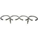 Whitecap Top Mount Ring SS Cup Holder - 4-Drink - Stud Mount