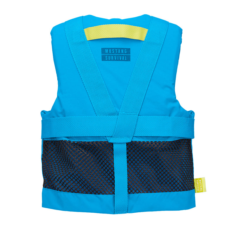 Mustang Rev Youth Foam Vest - 55-88lbs - Azure Blue