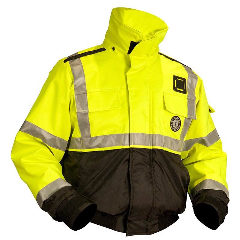 Mustang ANSI Hi-Vis Classic Bomber Flotation Jacket - Medium