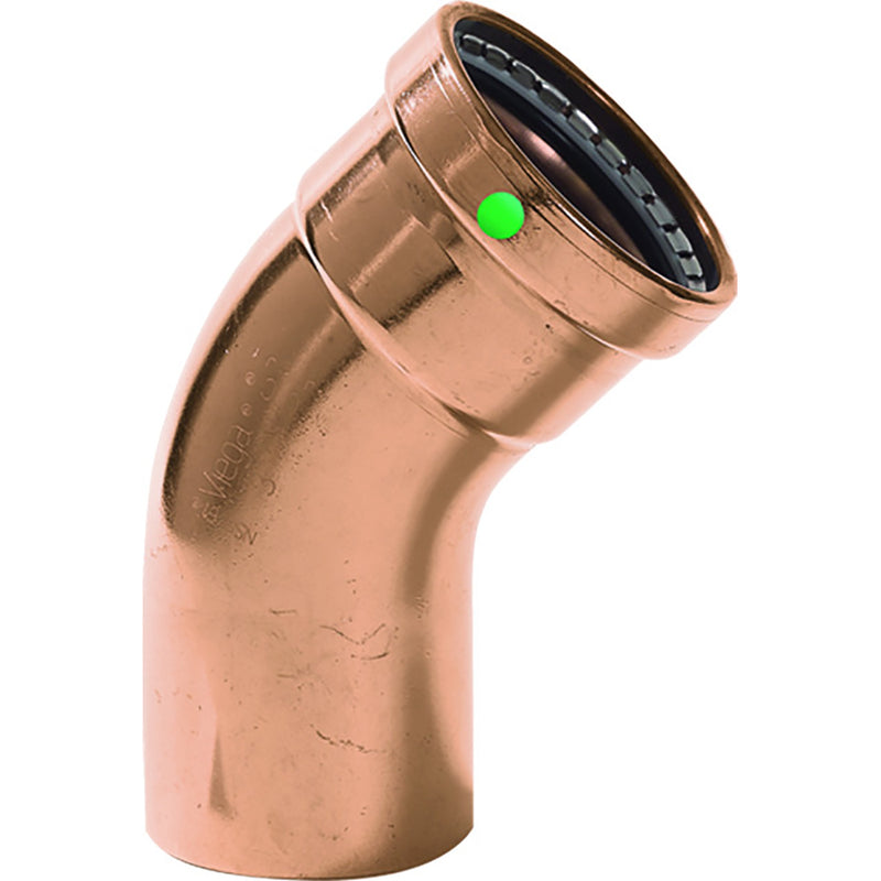 Viega ProPress XL - 2-1/2" - 45° Copper Elbow - Street/Press Connection - Smart Connect Technology