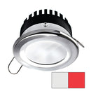 i2Systems Apeiron PRO A506 - 6W Spring Mount Light - Round - Cool White & Red - Brushed Nickel Finish