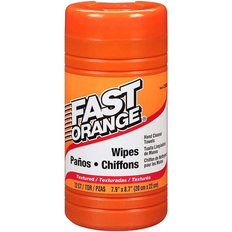 Permatex Fast Orange® Heavy Duty Hand Cleaner Wipes - 72-Piece