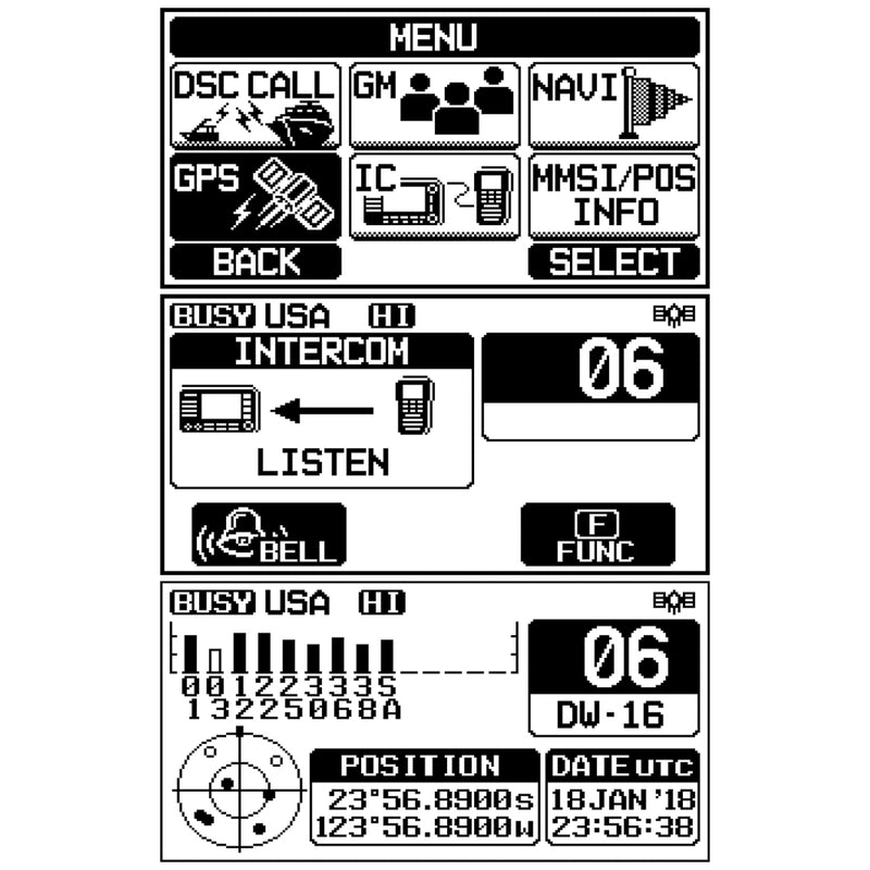 Standard Horizon GX1800 Fixed Mount VHF - White