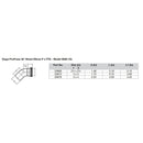 Viega ProPress XL - 2-1/2" - 45° Copper Elbow - Street/Press Connection - Smart Connect Technology