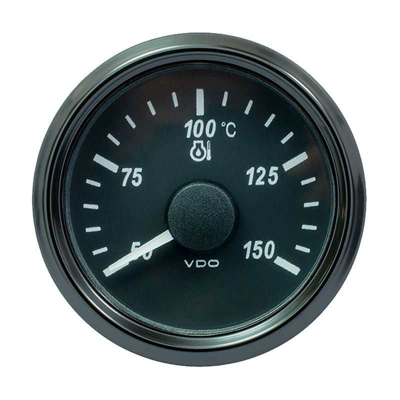 VDO SingleViu 52mm (2-1/16") Oil Temp. Gauge - Euro - 150° C - 322-18 Ohm