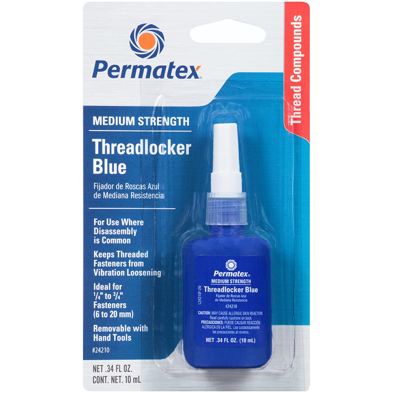 Permatex Medium Strength Threadlocker Blue - 10ml Bottle