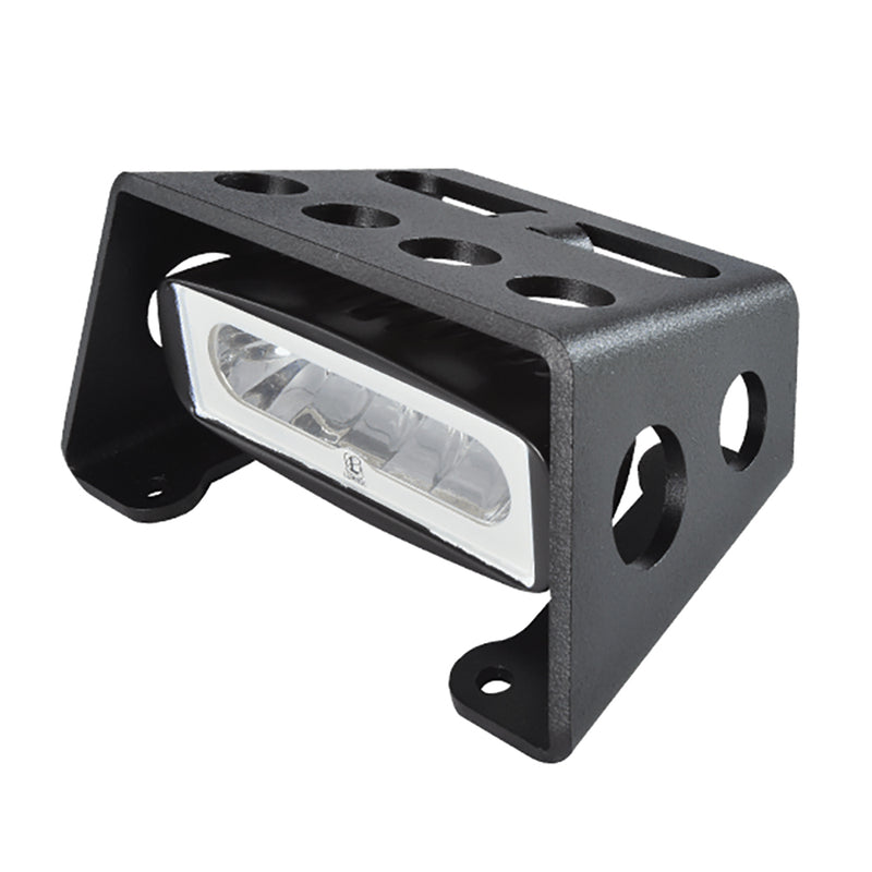 Lumitec Diesel - Extreme Duty LED Flood Light - Black Finish - White Dimming, Amber Flashing