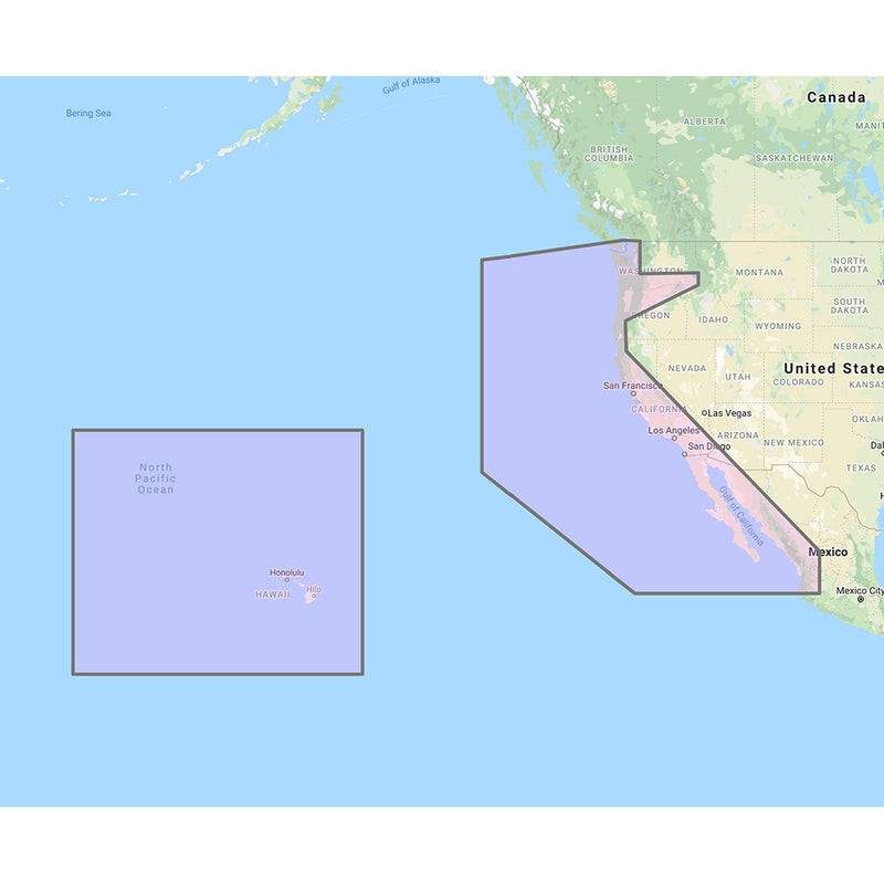 Furuno U.S. West Coast, Hawaii & Baja Mexico - Vector Chart, Standard Resolution Satellite Photos f/Baja Mexico - Unlock Code