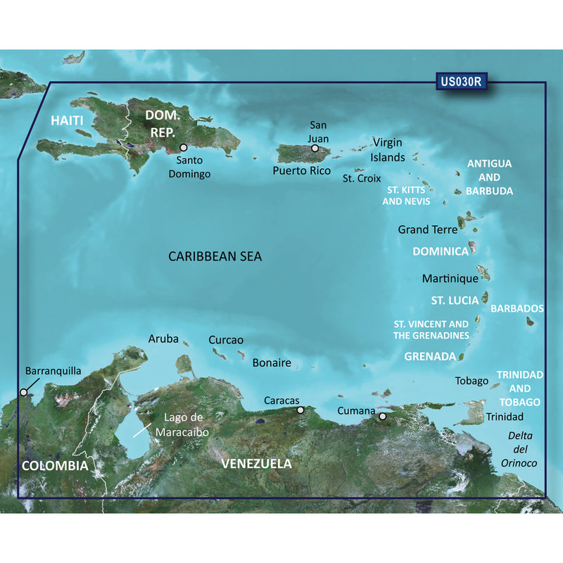 Garmin BlueChart® g2 Vision® HD - VUS030R - Southeast Caribbean - microSD™/SD™