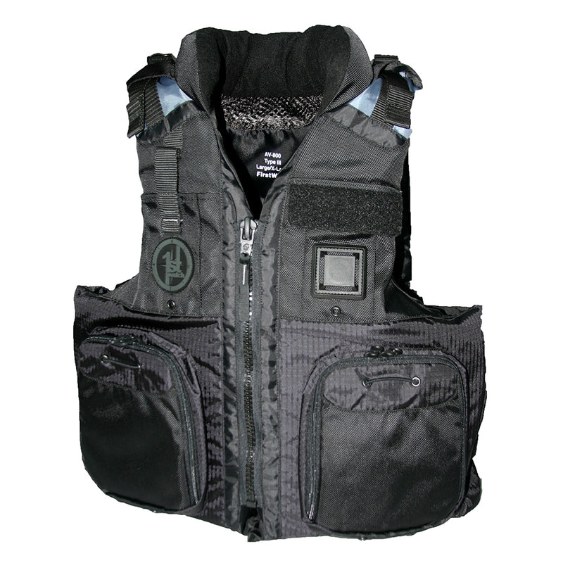 First Watch AV-800 Pro 4-Pocket Vest (USCG Type III) - Black - 2XL/3XL