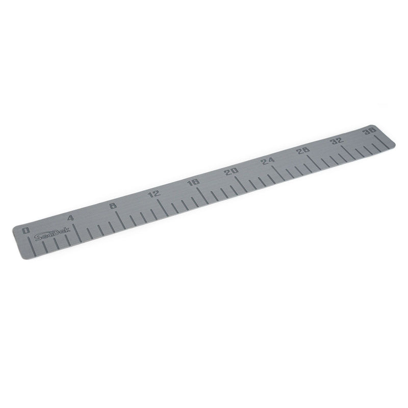 SeaDek 4" x 36" 3mm Fish Ruler w/Laser SD Logo - Storm Gray