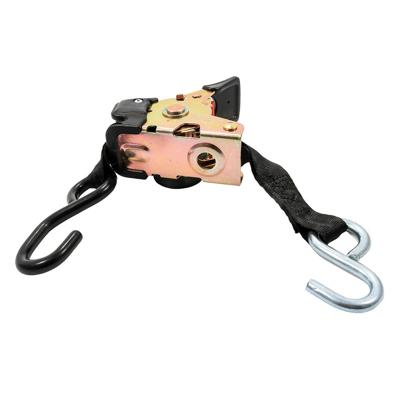 Camco Retractable Tie Down Straps - 1" Width 6' Dual Hooks