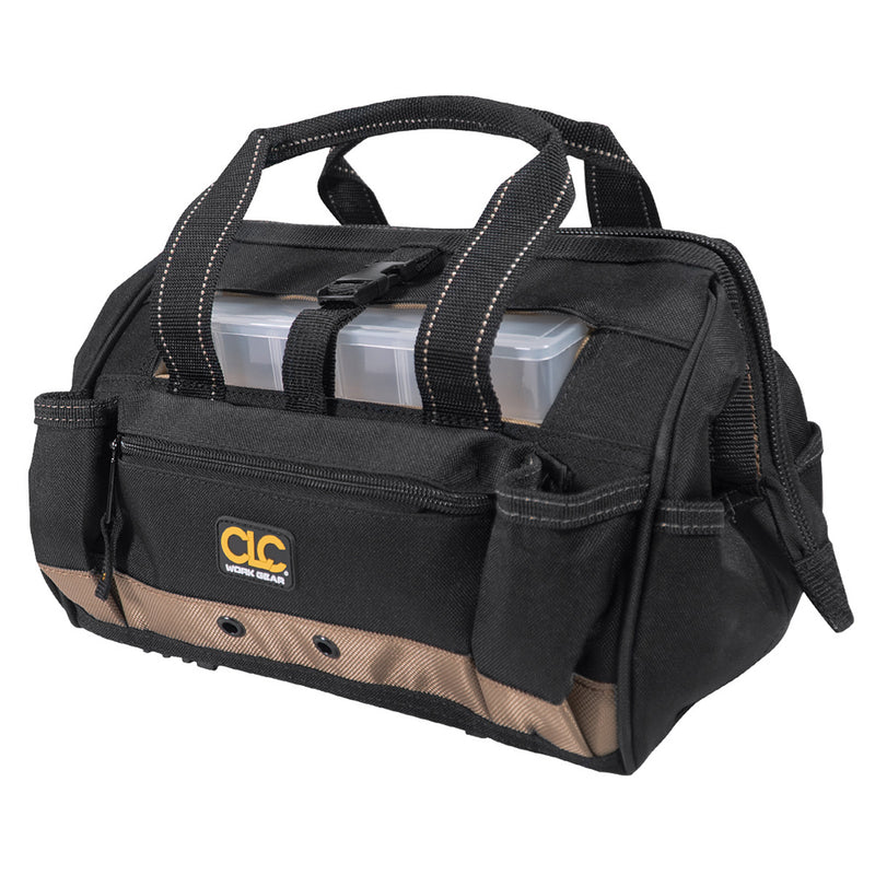 CLC 1533 12" Tool Bag w/ Top-Side Plastic Parts Tray