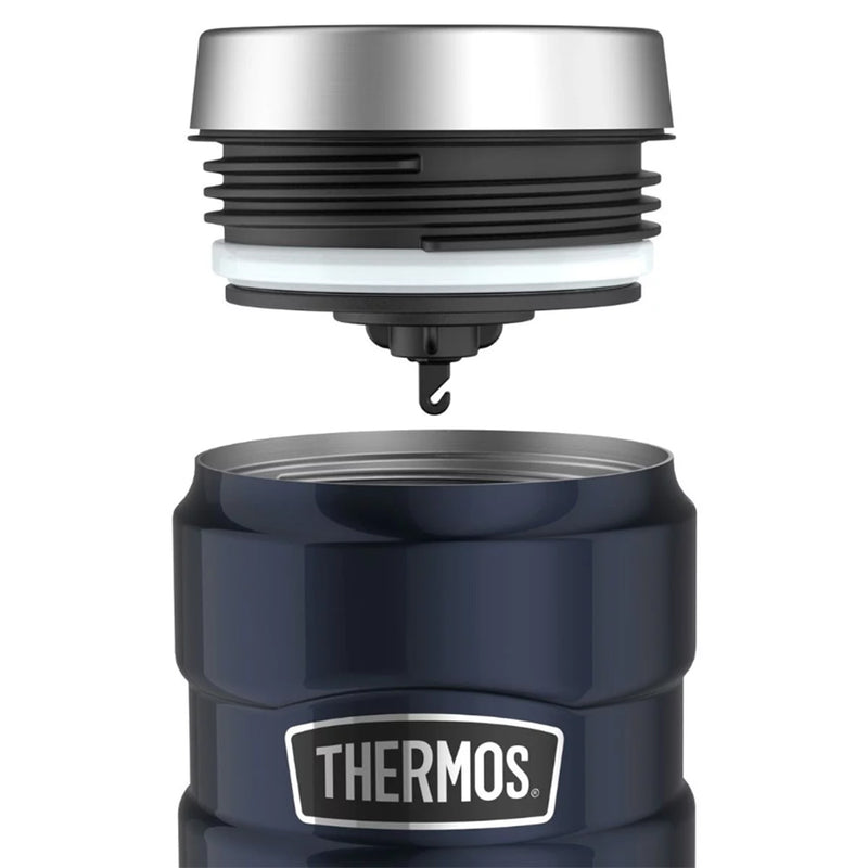 Thermos Stainless King™ Vacuum Insulated Travel Tumbler - 16 oz. - Stainless Steel/Midnight Blue