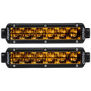 RIGID Industries 6" SR-Series SAE Compliant Fog Light - Black w/Yellow Light
