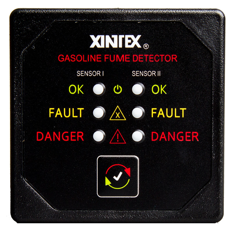 Xintex Gasoline Fume Detector w/2 Plastic Sensors - Black Bezel Display