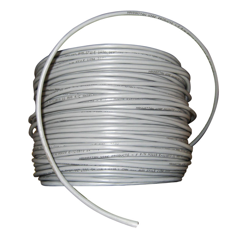 Cobra Wire 22/4 Shielded Comm Cable - NMEA 0183 - 500' - Grey