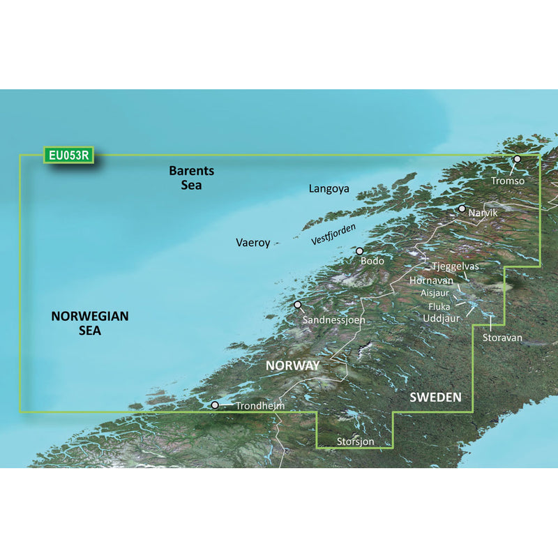 Garmin BlueChart® g3 Vision® HD - VEU053R - Trondheim - Troms&oslash; - microSD™/SD™