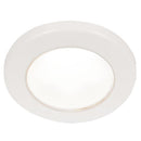 Hella Marine EuroLED 75 3" Round Screw Mount Down Light - White LED - White Plastic Rim - 12V