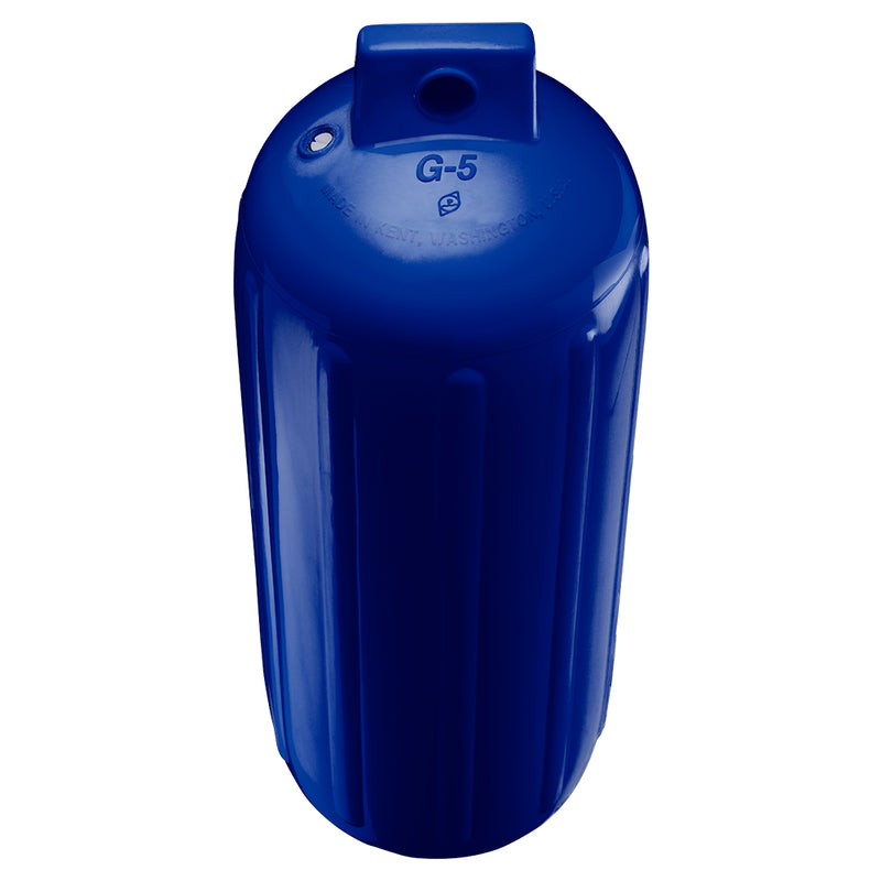 Polyform G-5 Twin Eye Fender 8.8" x 26.8" - Cobalt Blue w/Air Adapter