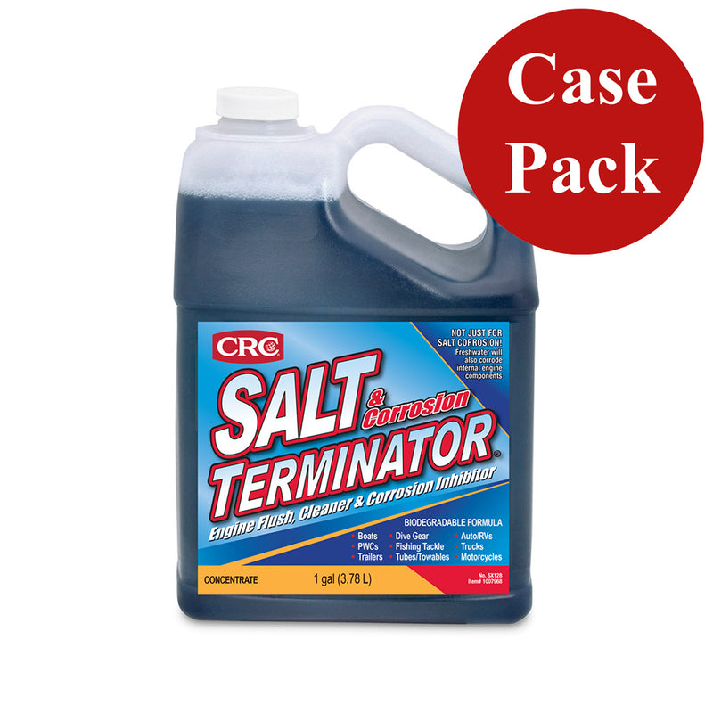 CRC SX128 Salt Terminator® Engine Flush, Cleaner & Corrosion Inhibitor - 1 Gallon *Case of 6