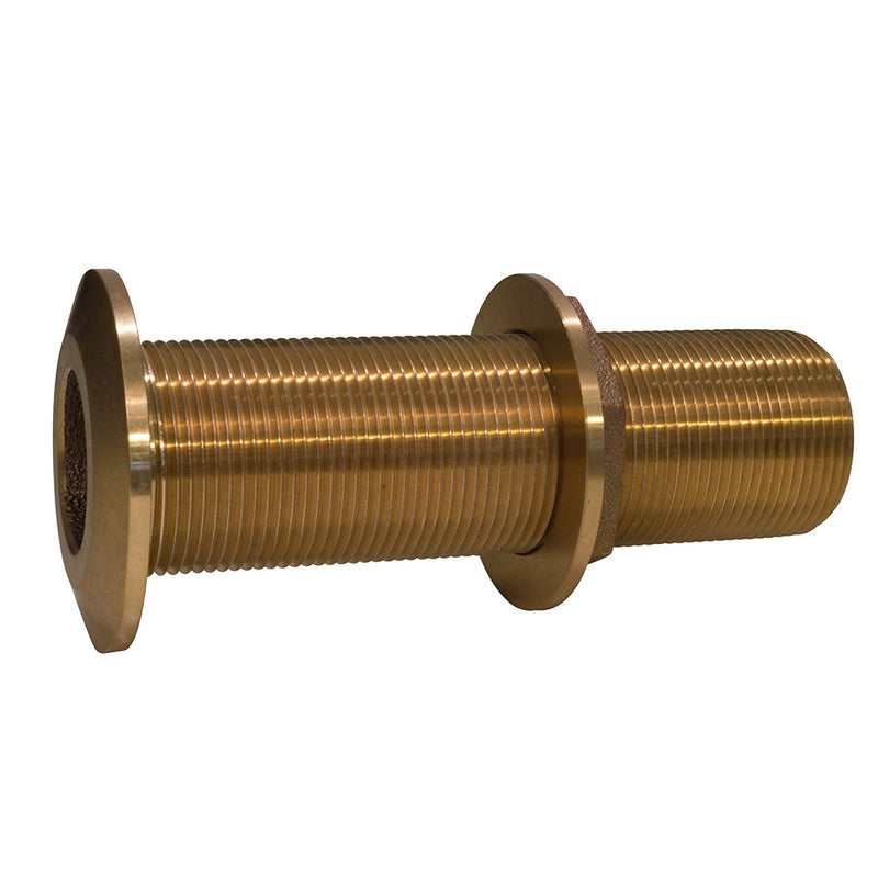 GROCO 3/4" Bronze Extra Long Thru-Hull Fitting w/Nut