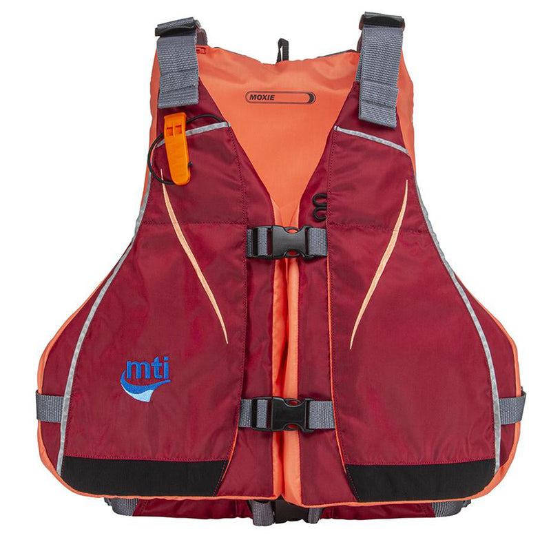 MTI Moxie Women's Life Jacket - Merlot/Coral - X-Large/XX-Large