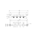 TACO 4-Rod Transom Mount Rod Rack