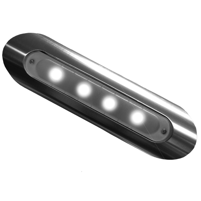 TACO 4-LED Deck Light - Pipe Mount - Aluminum Housing