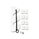 TACO 2-Rod Poly Bungee Rod Holder Rack - White