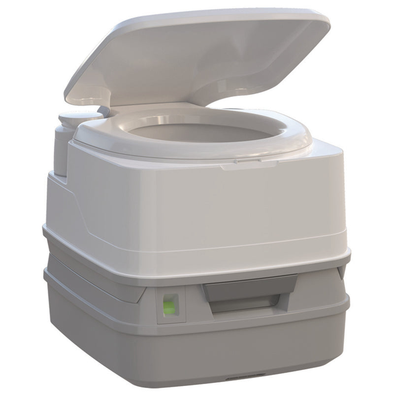 Thetford Porta Potti 260P MSD Marine Toilet 90° with Piston Pump, Level Indicator, and Hold-Down Kit