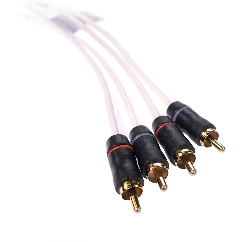 FUSION MS-FRCA12 Premium 12' 4-Way Shielded RCA Cable