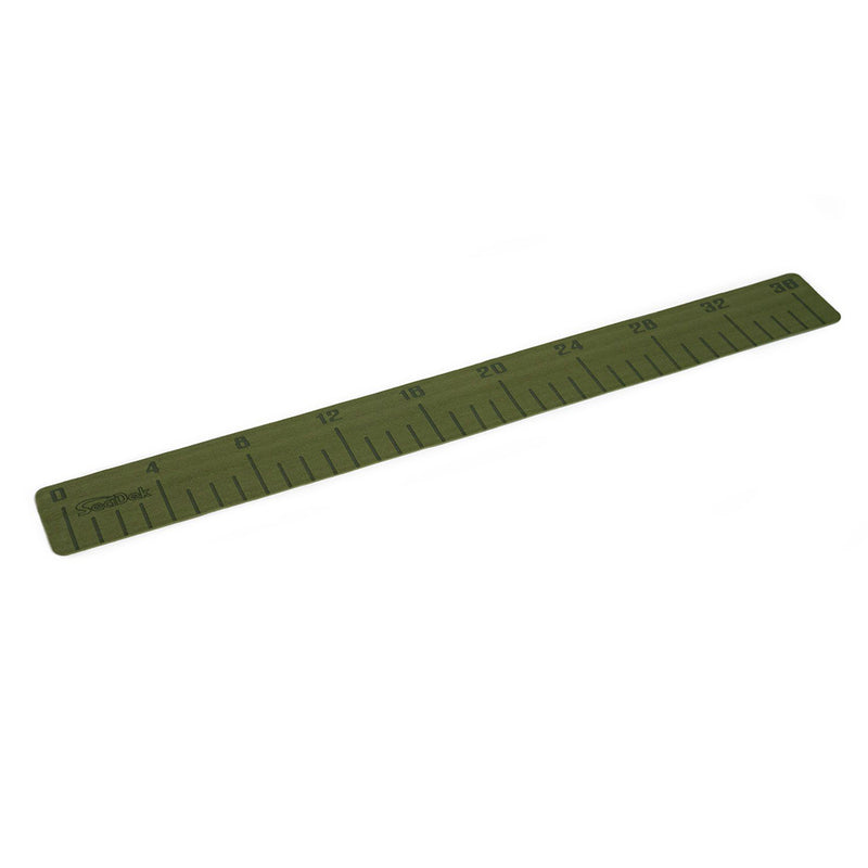 SeaDek 4" x 36" 3mm Fish Ruler w/Laser SD Logo - Olive Green